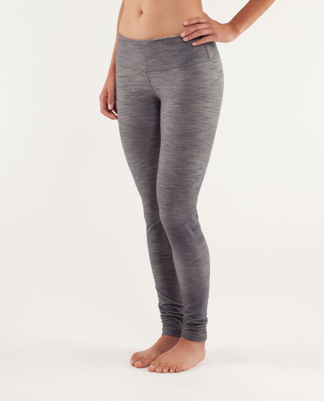 Lululemon Wunder Under Pant *Denim - Cashew Coal Slub Denim - lulu fanatics