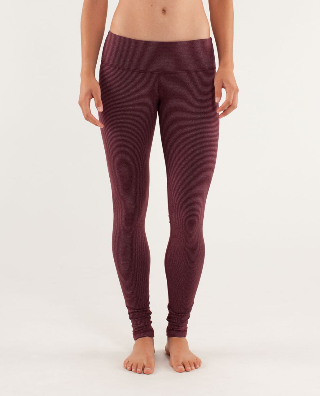 Lululemon Wunder Under Pant - Tonka Stripe Bordeaux Drama / Bordeaux ...