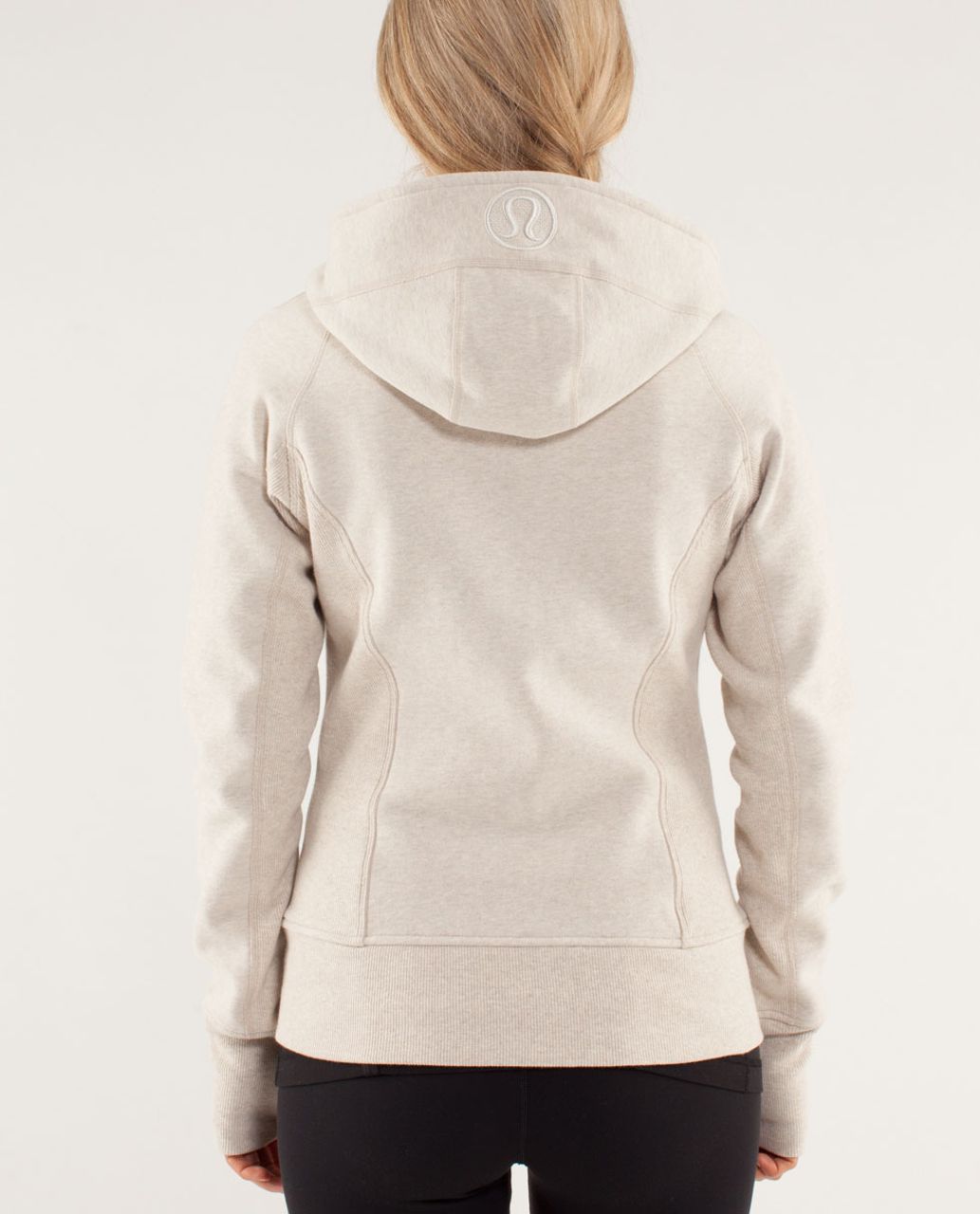 Lululemon Scuba Hoodie - Heathered White / White - lulu fanatics