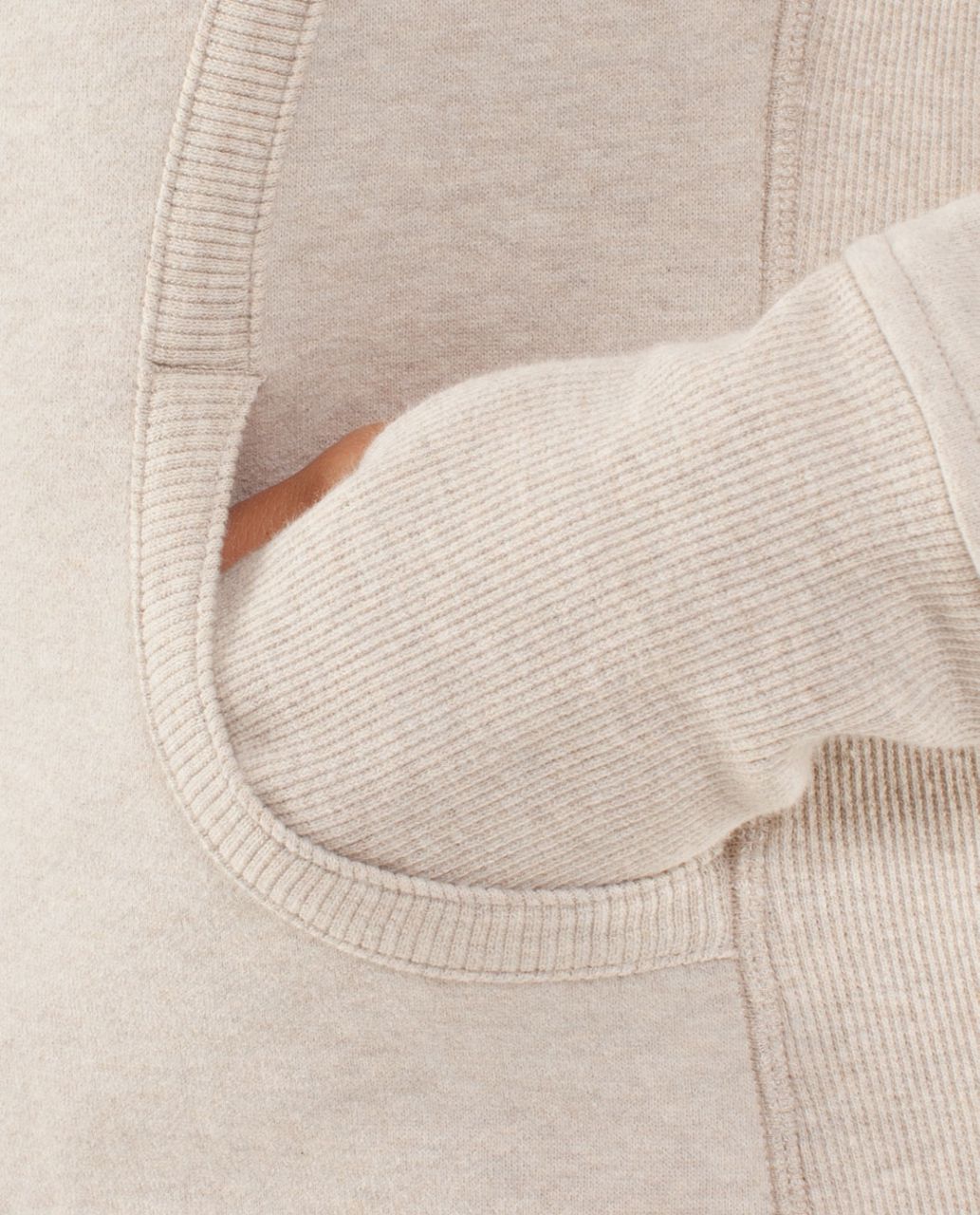 Lululemon Scuba Hoodie - Heathered Cashew / Polar Cream