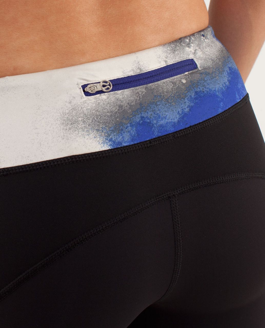 Lululemon Runnin' With My Homies Pant - Black / Milky Way Multi Print / Pigment Blue