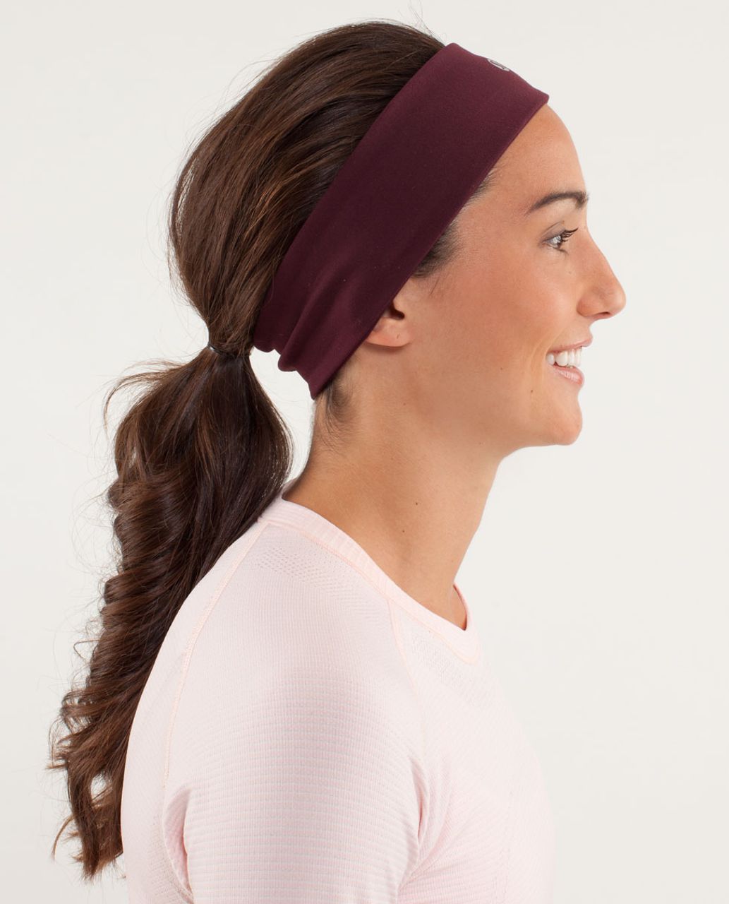 Lululemon Lucky Luon Headband - Bordeaux Drama