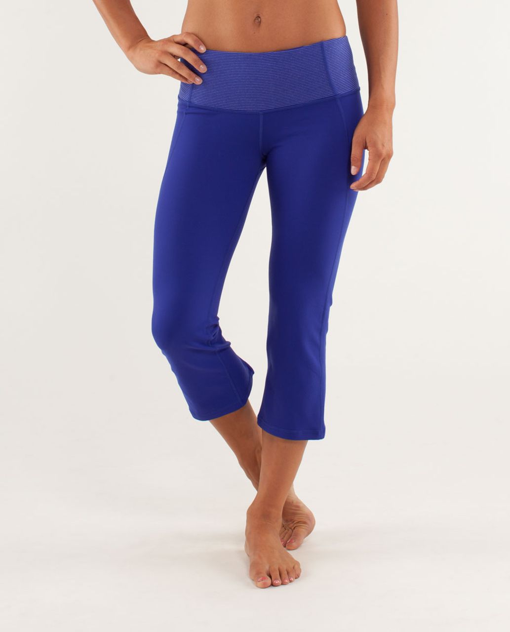 Lululemon Gather & Crow Crop - Pigment Blue / Tonka Stripe Pigment Blue / Heathered Pigment Blue