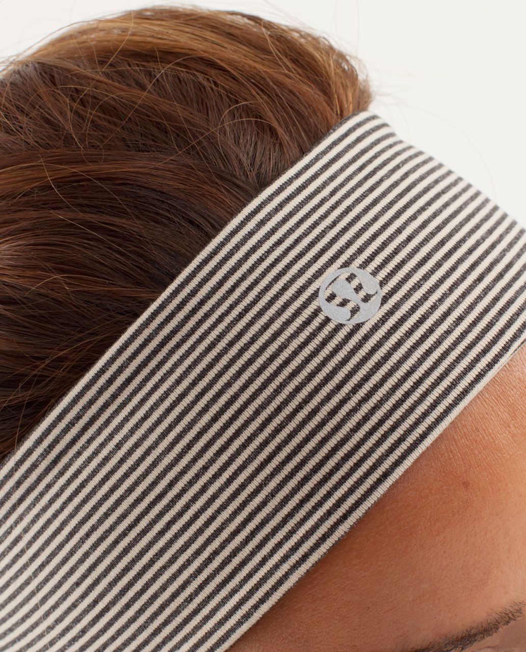 Lululemon Lucky Luon Headband - Tonka Stripe Cashew / Heathered Black