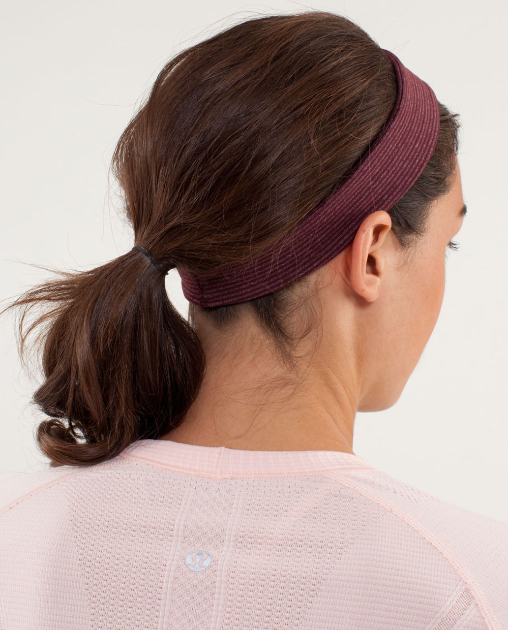 Lululemon Slipless Headband - Tonka Stripe Bordeaux Drama / Heathered Bordeaux Drama