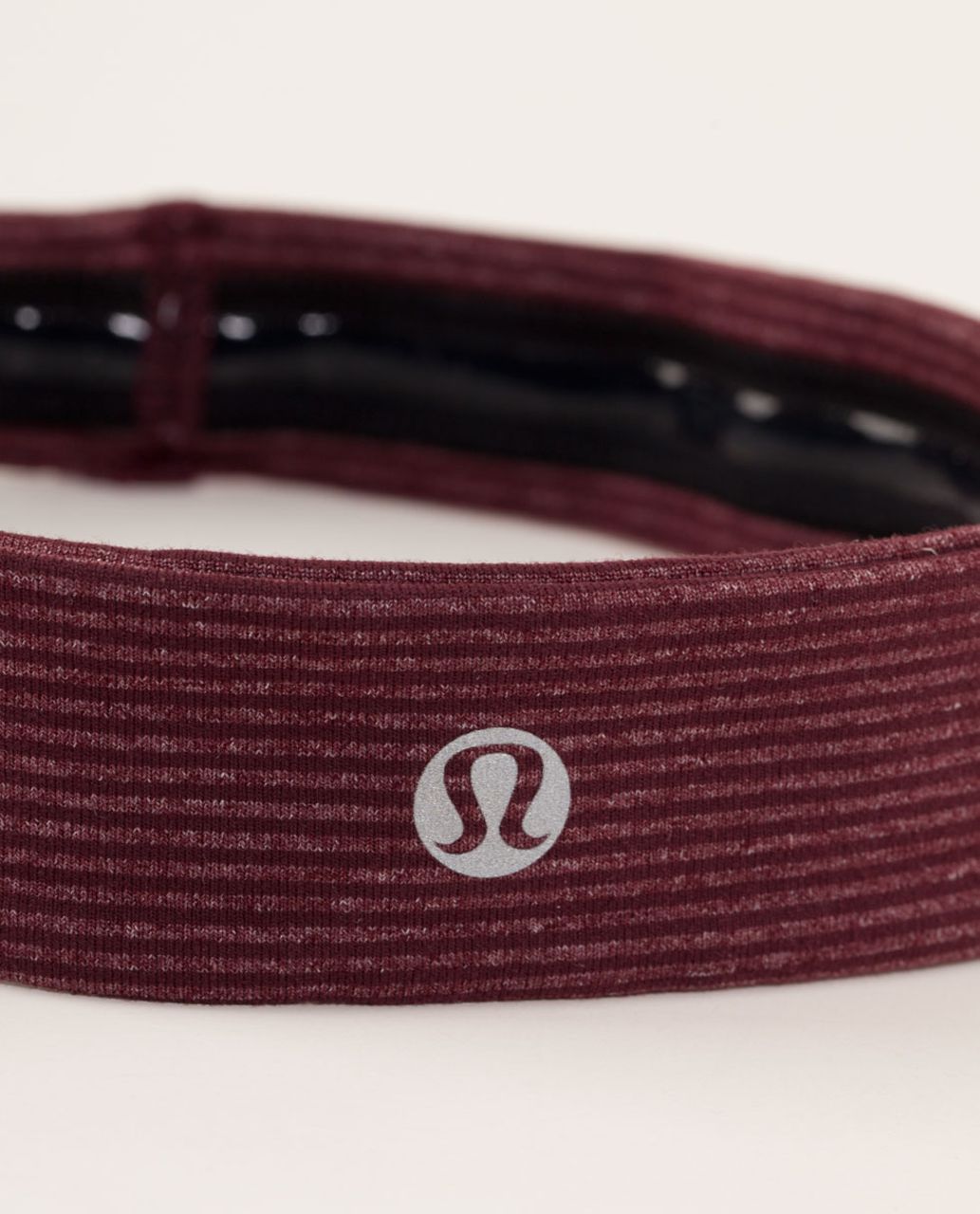 Lululemon Slipless Headband - Tonka Stripe Bordeaux Drama / Heathered Bordeaux Drama