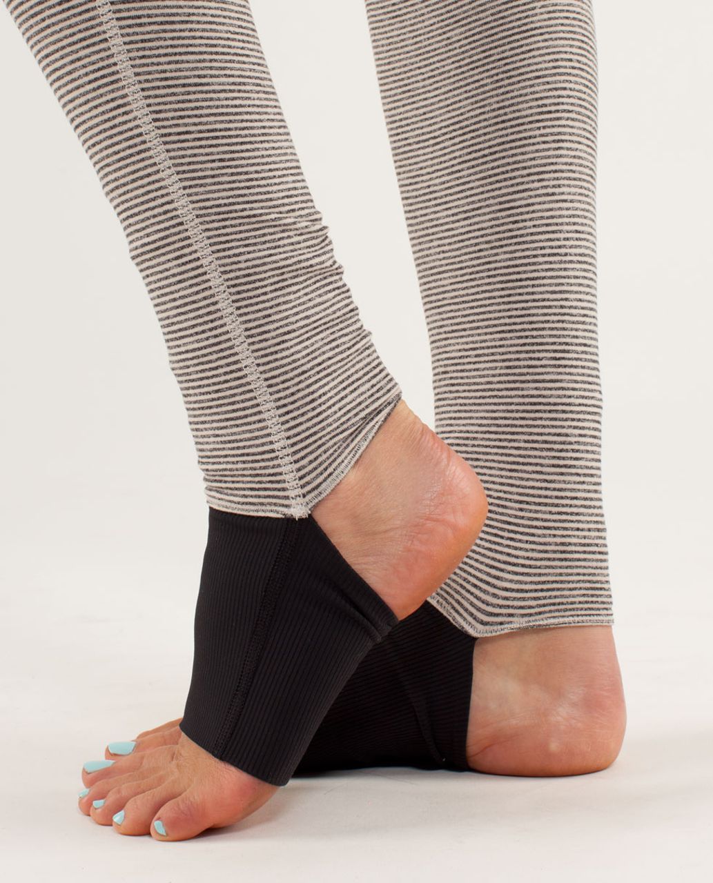 Lululemon Eternal Legwarmer - Tonka Stripe Cashew / Heathered Black / Black