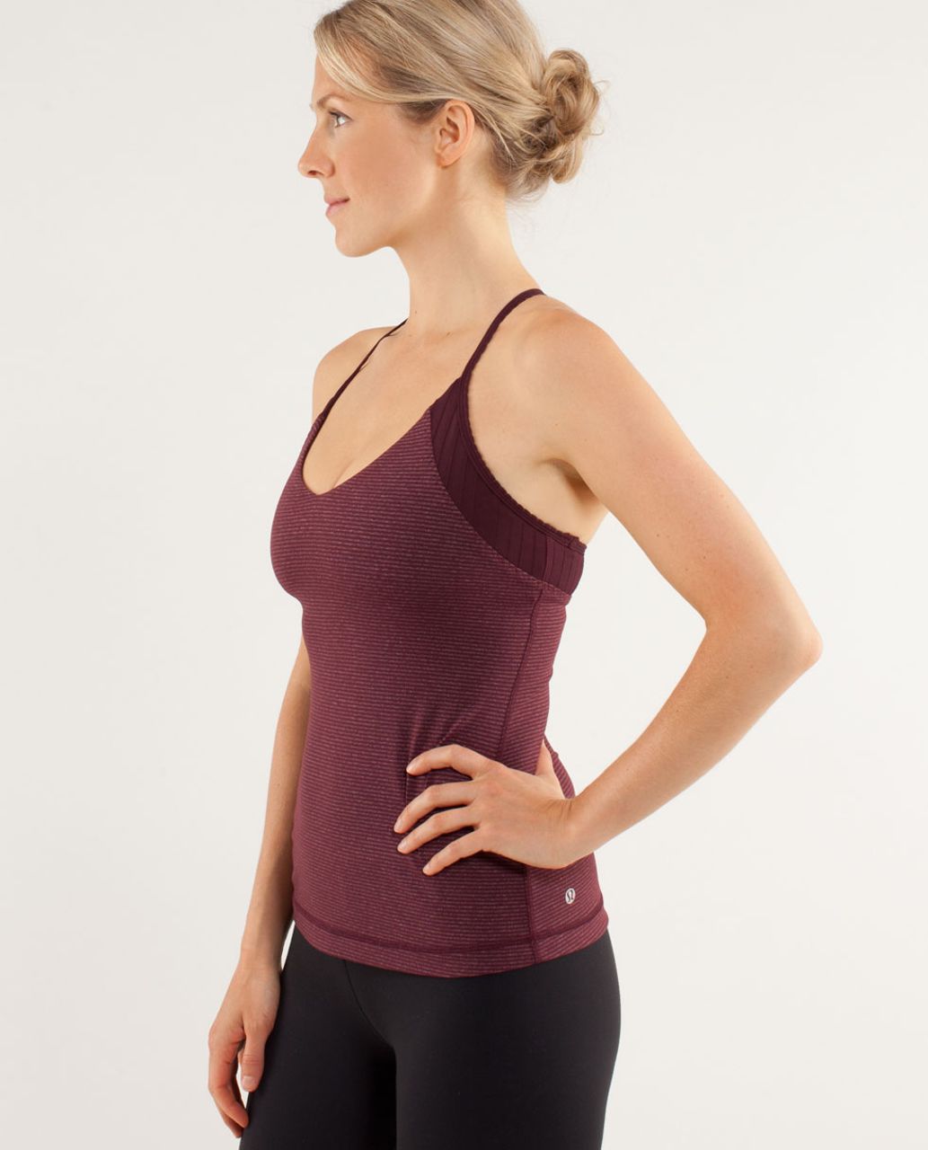 Lululemon Aphrodite Tank - Tonka Stripe Bordeaux Drama / Heathered Bordeaux Drama / Bordeaux Drama