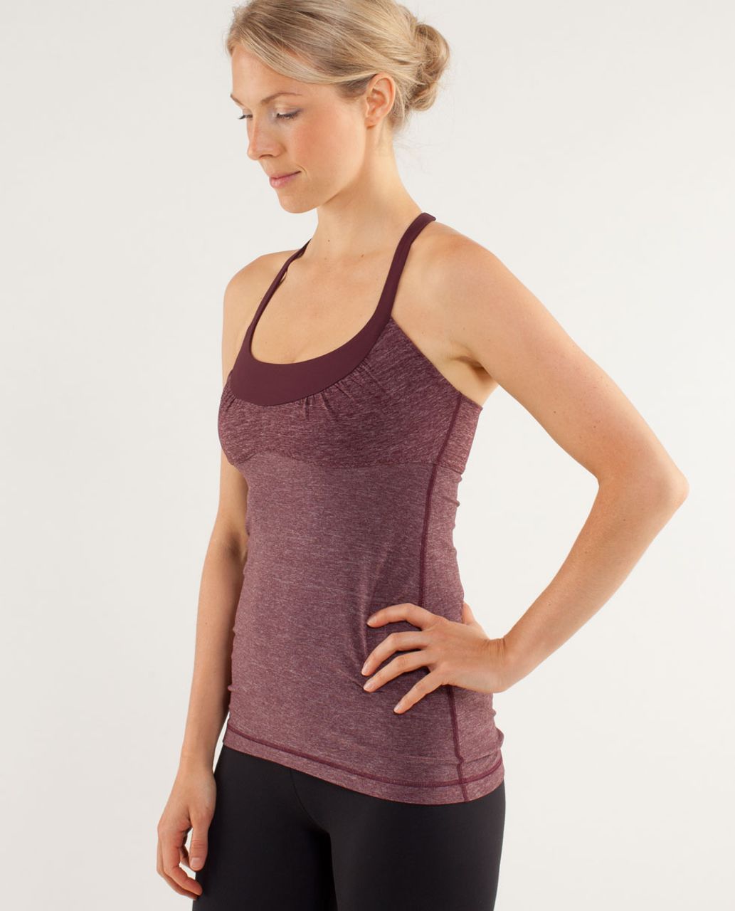 Lululemon Scoop Me Up Tank - Heathered Bordeaux Drama / Bordeaux Drama