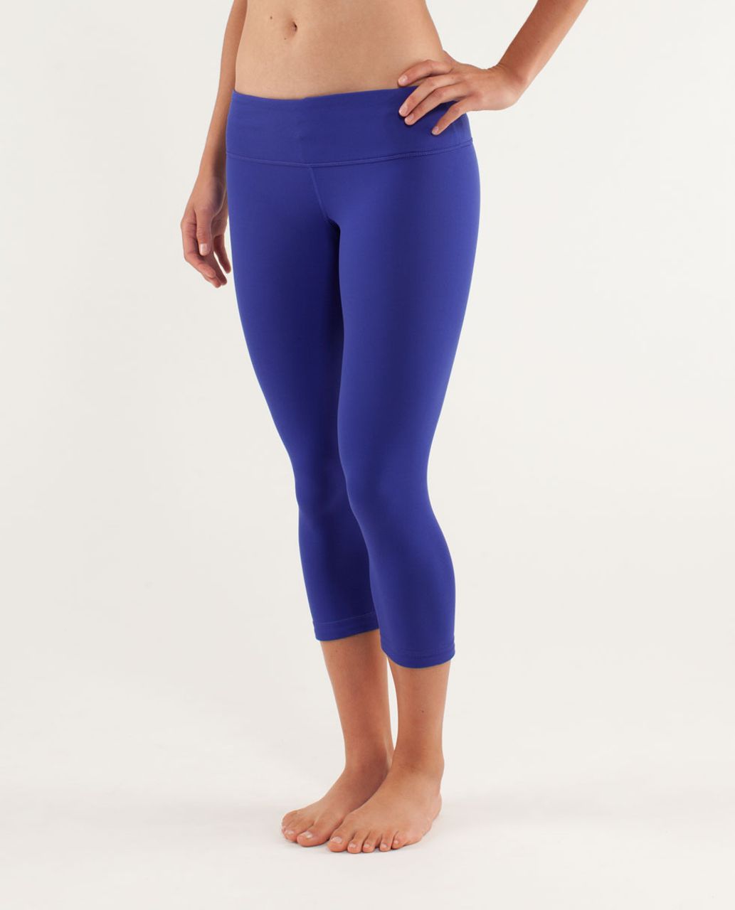 Lululemon Wunder Under Crop *Bonded - Pigment Blue / Black