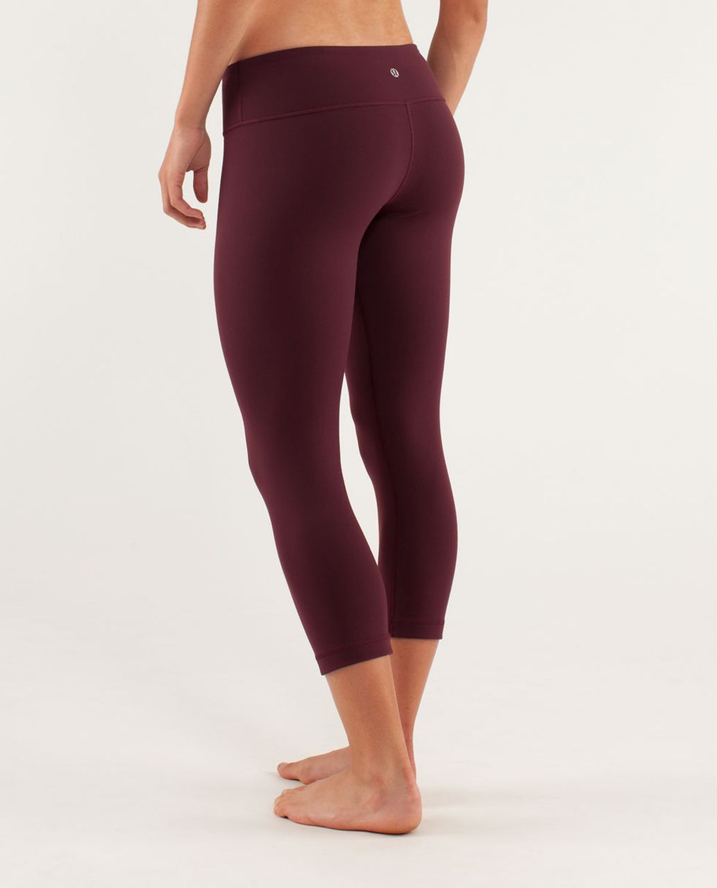 Lululemon Astro Wunder Under Crop II Black / Bordeaux Drama