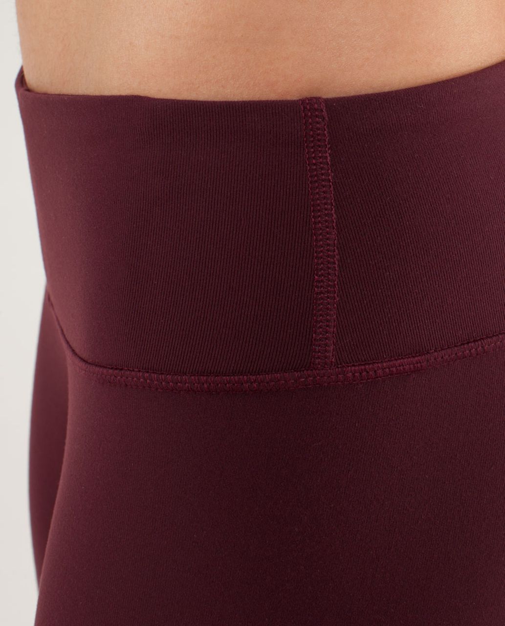 Lululemon Wunder Under Crop - Bordeaux Drama