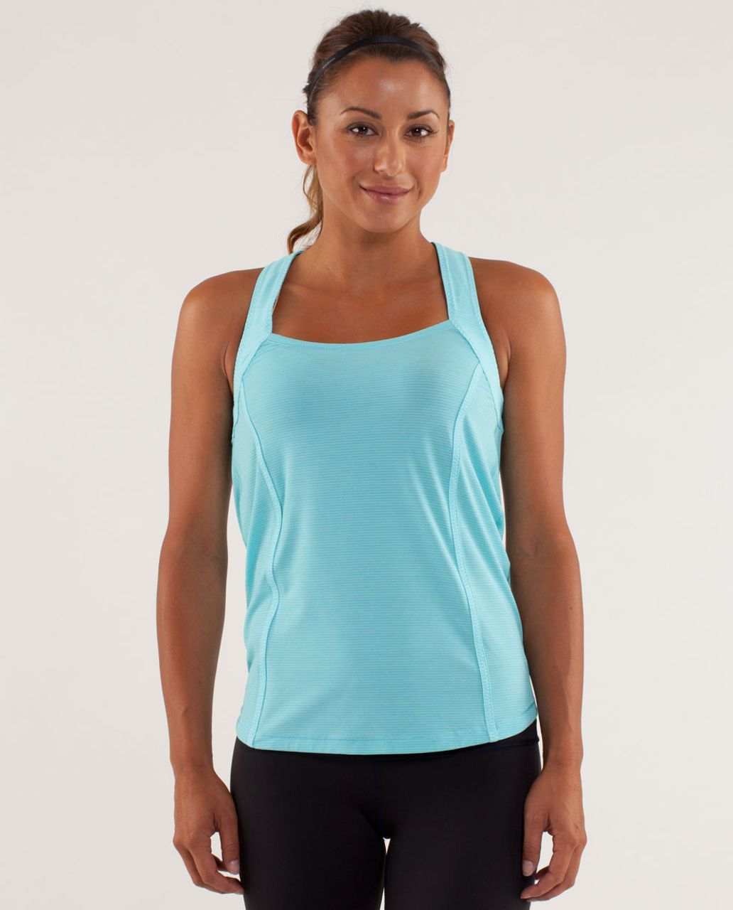 Lululemon Run:  Team Spirit Tank - Angel Blue / Tonka Stripe Angle Blue