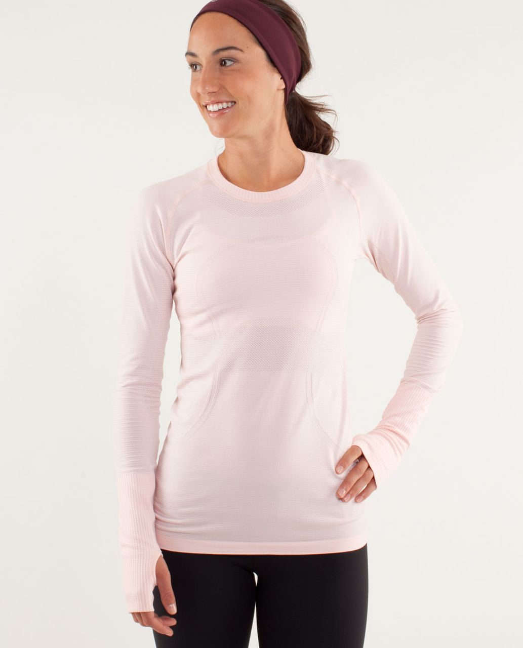 Lululemon Run:  Swiftly Tech Long Sleeve - Pretty Pink