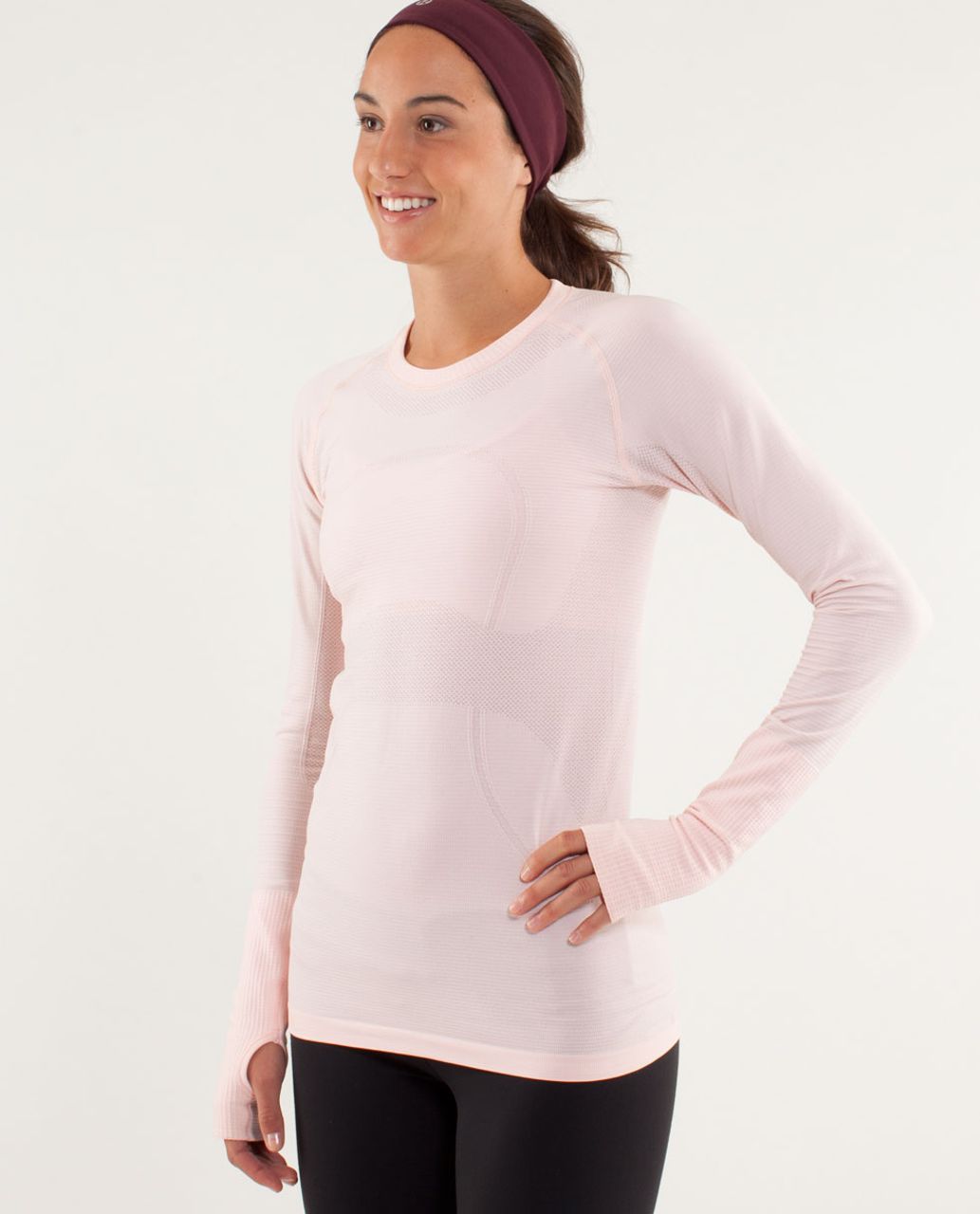 Lululemon Run:  Swiftly Tech Long Sleeve - Pretty Pink