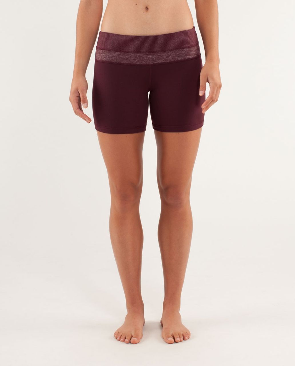 Lululemon Reverse Groove Short (Regular) - Bordeaux Drama / Tonka Stripe Bordeaux Drama / Heathered Bordeaux Drama / Heathered Bordea