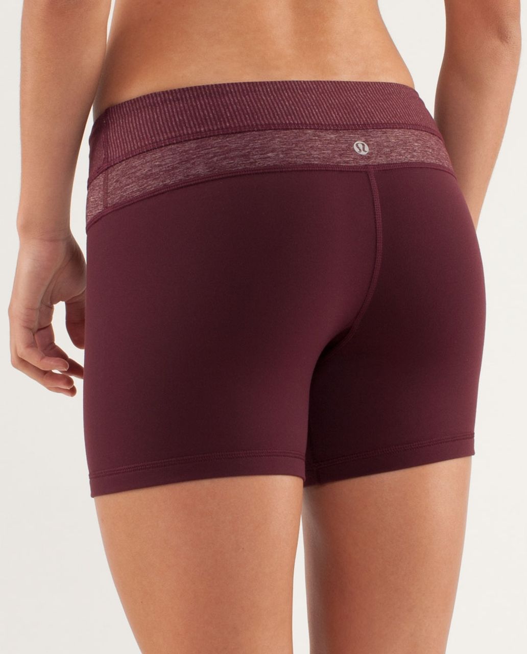 Lululemon Reverse Groove Short (Regular) - Bordeaux Drama / Tonka Stripe Bordeaux Drama / Heathered Bordeaux Drama / Heathered Bordea