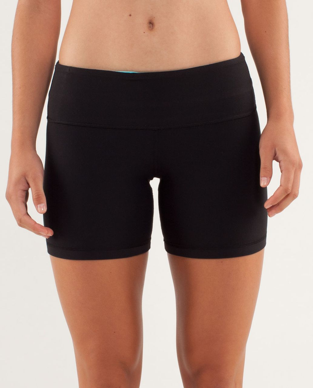 Lululemon Reverse Groove Short (Regular) - Black / Tonka Stripe Angel Blue / Heathered Angel Blue / Angel Blue