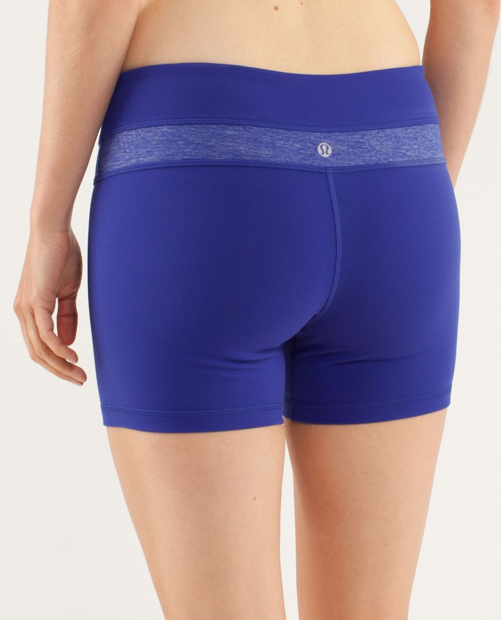 Lululemon Reverse Groove Short (Regular) - Pigment Blue /  Heathered Pigment Blue