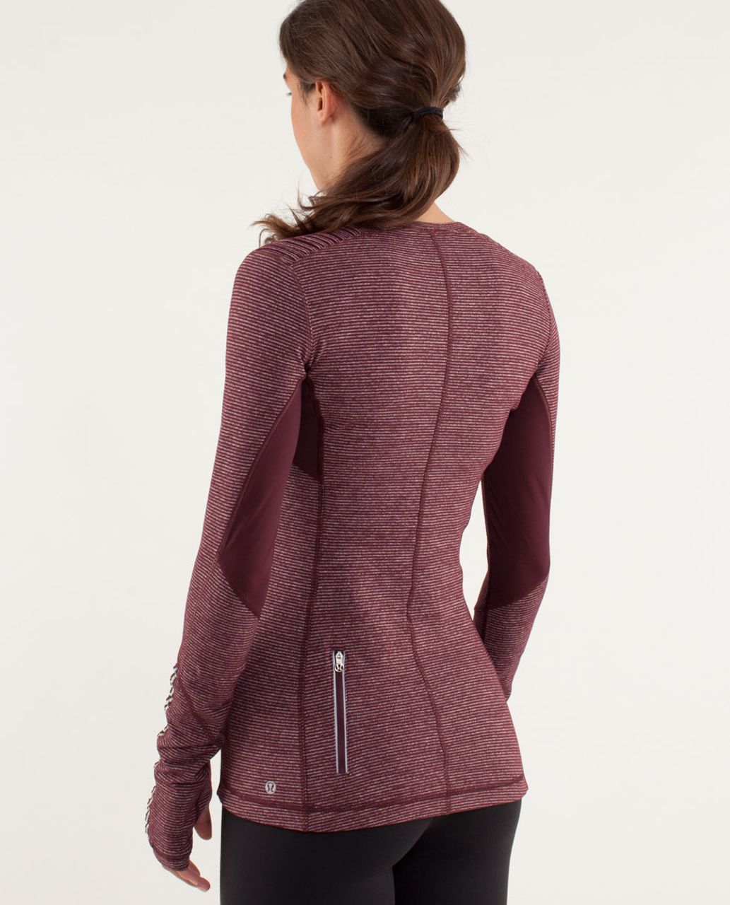 Lululemon Star Runner Long Sleeve - Tonka Stripe Bordeaux Drama / Heathered Bordeaux Drama / Bordeaux Drama