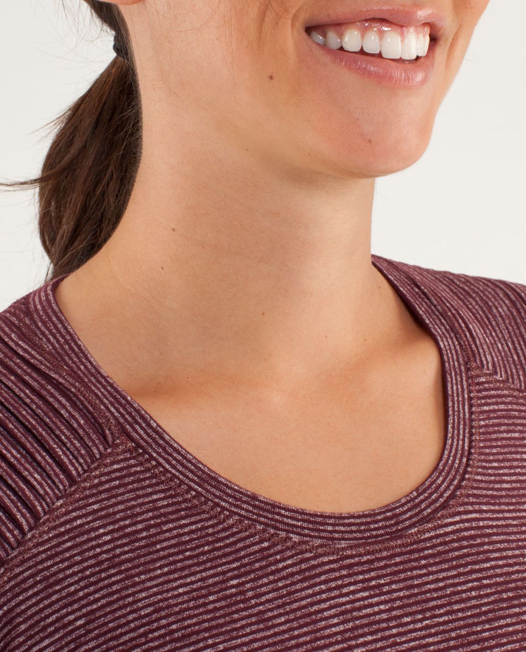 Lululemon Star Runner Long Sleeve - Tonka Stripe Bordeaux Drama / Heathered Bordeaux Drama / Bordeaux Drama