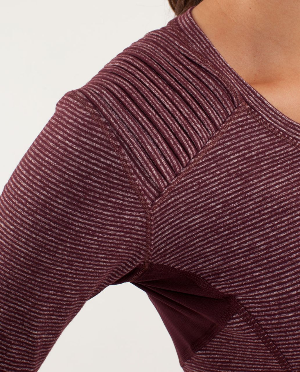 Lululemon Star Runner Long Sleeve - Tonka Stripe Bordeaux Drama / Heathered Bordeaux Drama / Bordeaux Drama