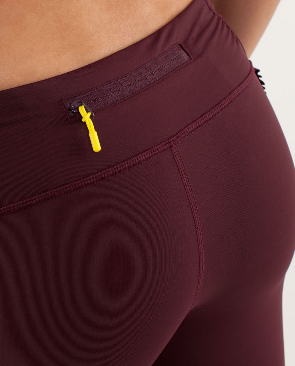 Lululemon Run:  Fast And Free Crop - Bordeaux Drama / Tonka Stripe Bordeaux Drama / Pretty Pink