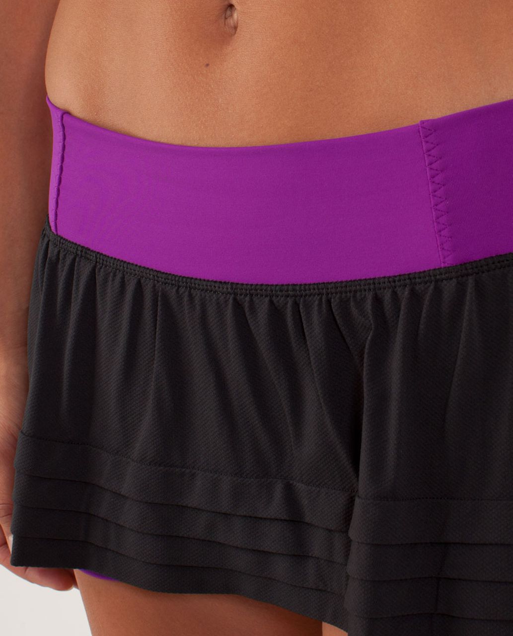 Lululemon Breath Of Fire Skirt - Black / Tender Violet