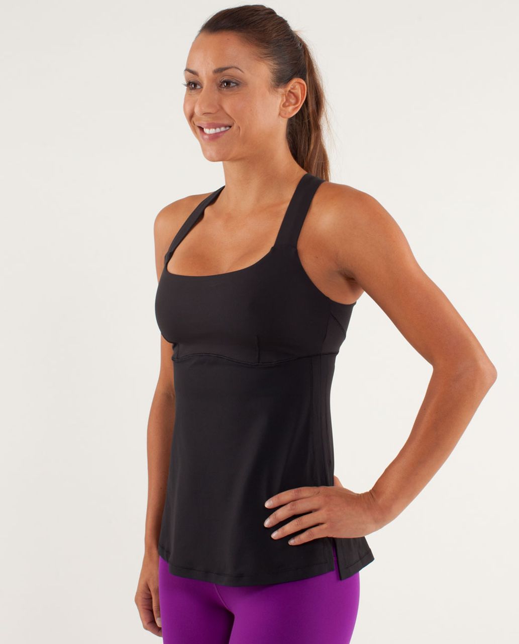 black lululemon tank top