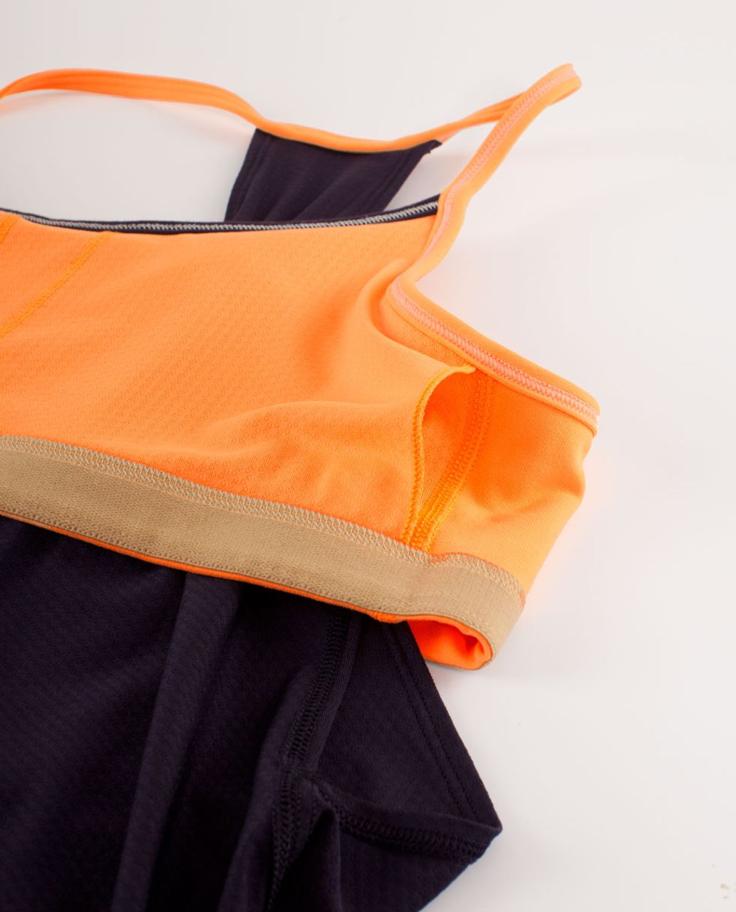 Lululemon No Limits Tank - Black Swan / Creamsicle Pop