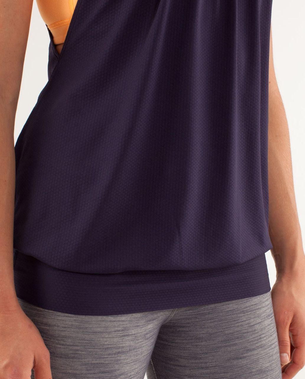 Lululemon No Limits Tank - Black Swan / Creamsicle Pop