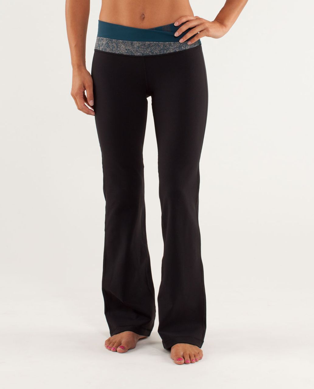 LULULEMON Astro Pant heathered legging 4 Asymmetrical studio Yoga