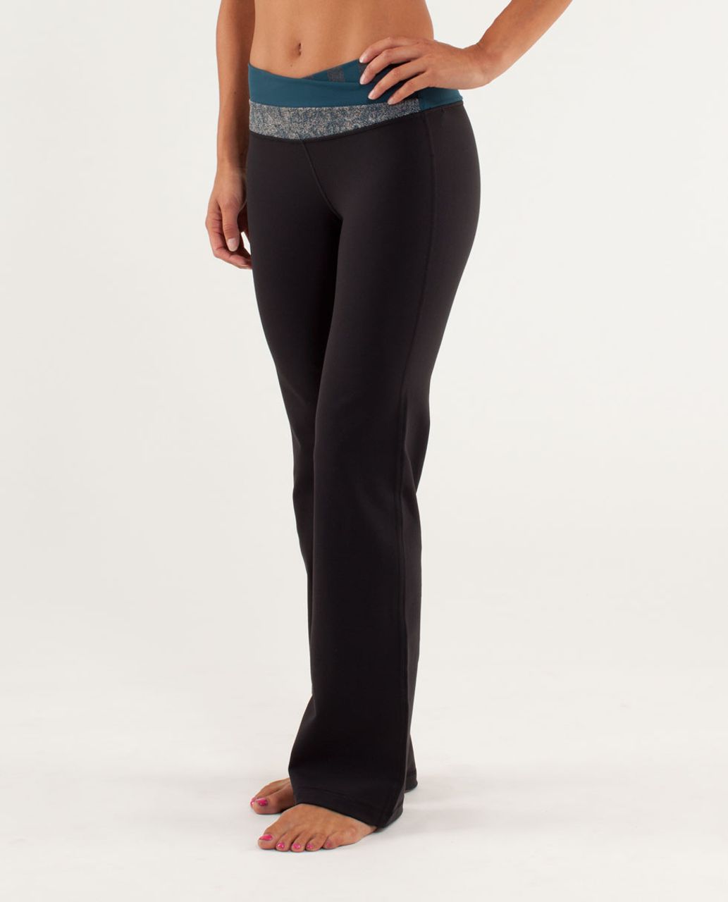 LULULEMON Astro Pant heathered legging 4 Asymmetrical studio Yoga