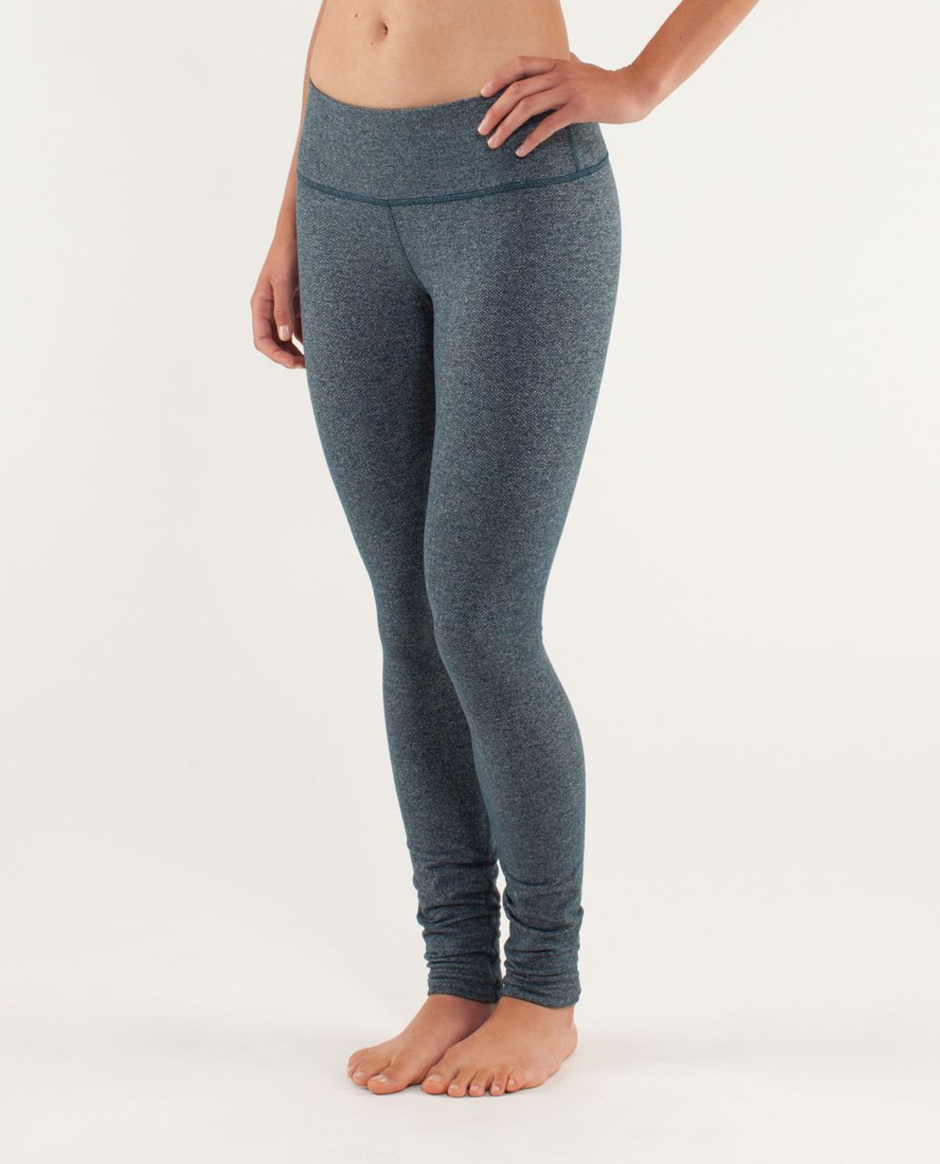 Lululemon Wunder Under Pant (Print) - Heathered Herringbone