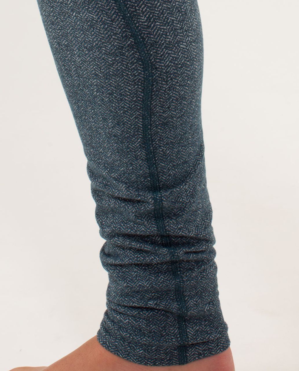 Lululemon Wunder Under Pant - Herringbone Alberta Lake / Black - lulu  fanatics