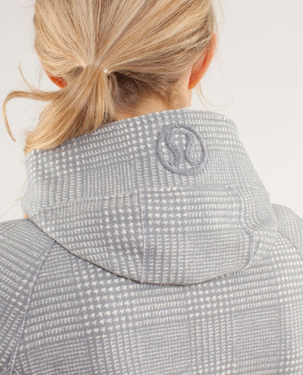 Lululemon Scuba Hoodie - Glen Check Polar Cream Silver Slate