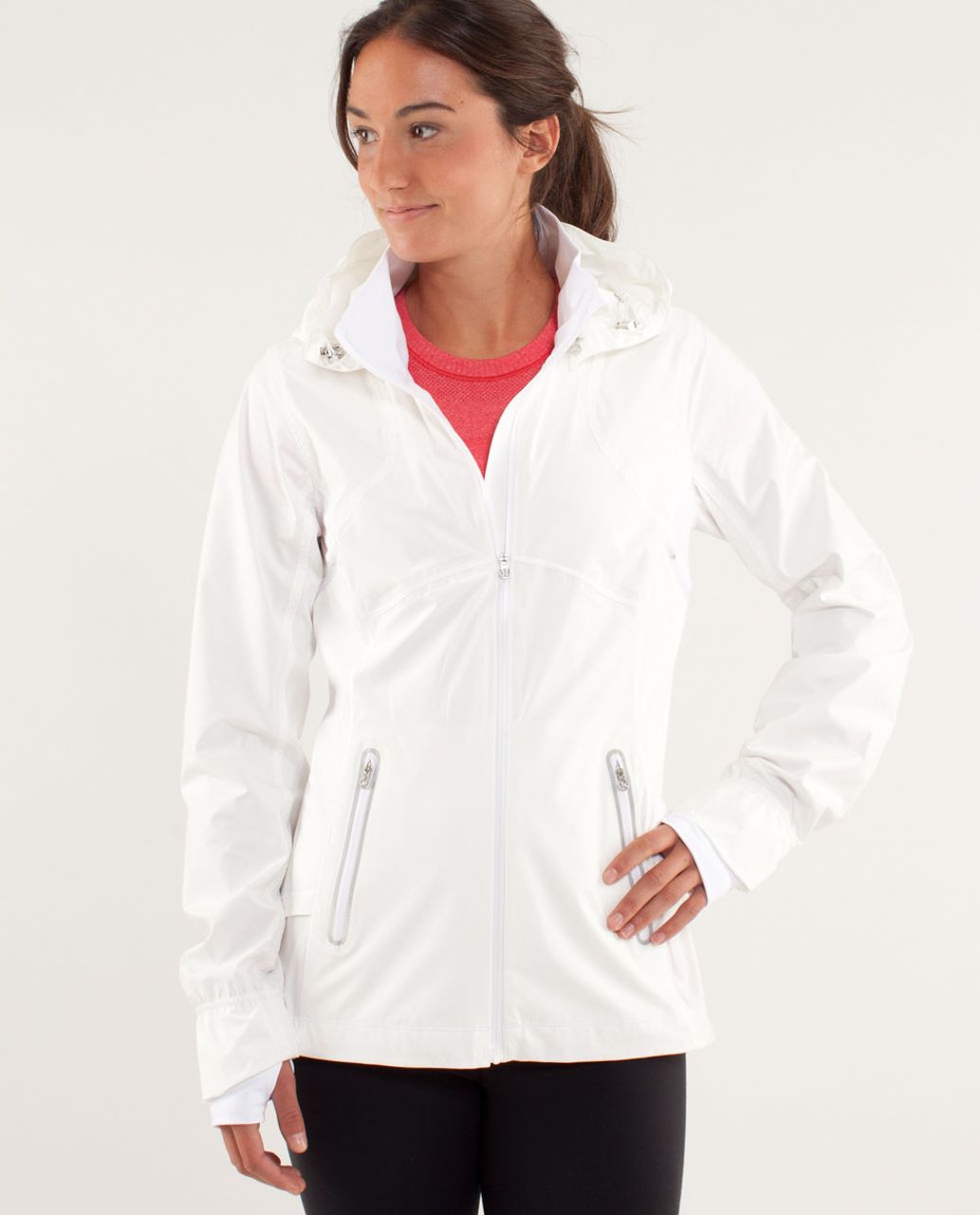 Lululemon Lightweight Run Jacket - White - lulu fanatics