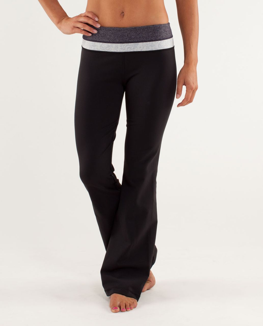 Lululemon Groove Pant *Slim (Tall) - Black Swan / Herringbone