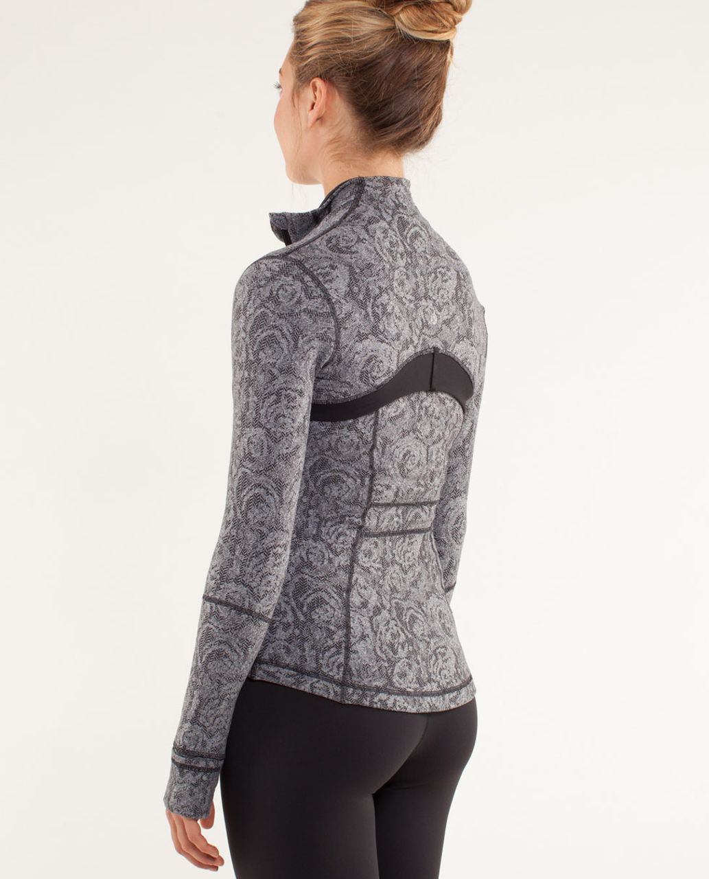 Lululemon Define Jacket *Brushed - Rose Herringbone Black / Black