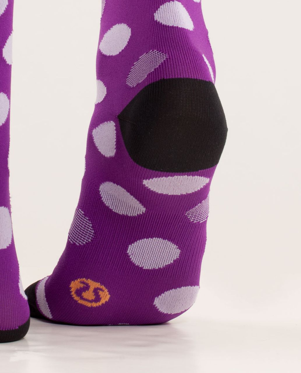 Lululemon Women's Run For A Latte Sock - Striped Dot Tender Violet