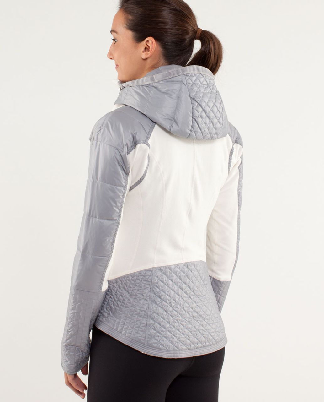 Lululemon Run:  Bundle Up Jacket - Polar Cream / Silver Slate