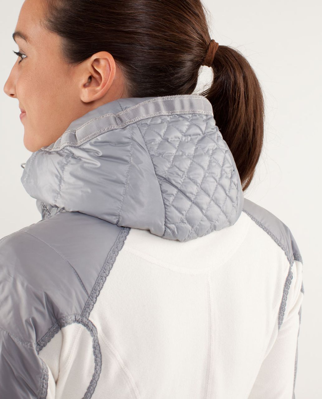 Lululemon Run:  Bundle Up Jacket - Polar Cream / Silver Slate