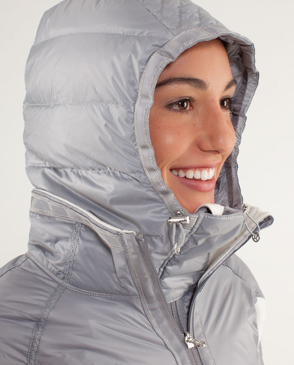 Lululemon Run:  Bundle Up Jacket - Polar Cream / Silver Slate