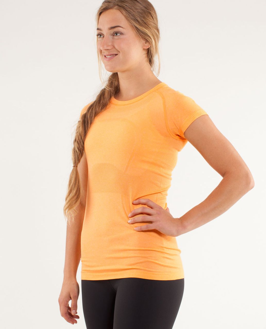 Lululemon Run:  Swiftly Tech Short Sleeve - Creamsicle Pop