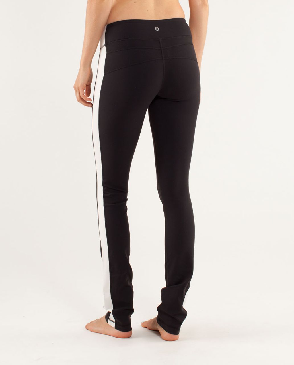 Lululemon Side Angle Pant - Black / Polar Cream / Half Micro Macro