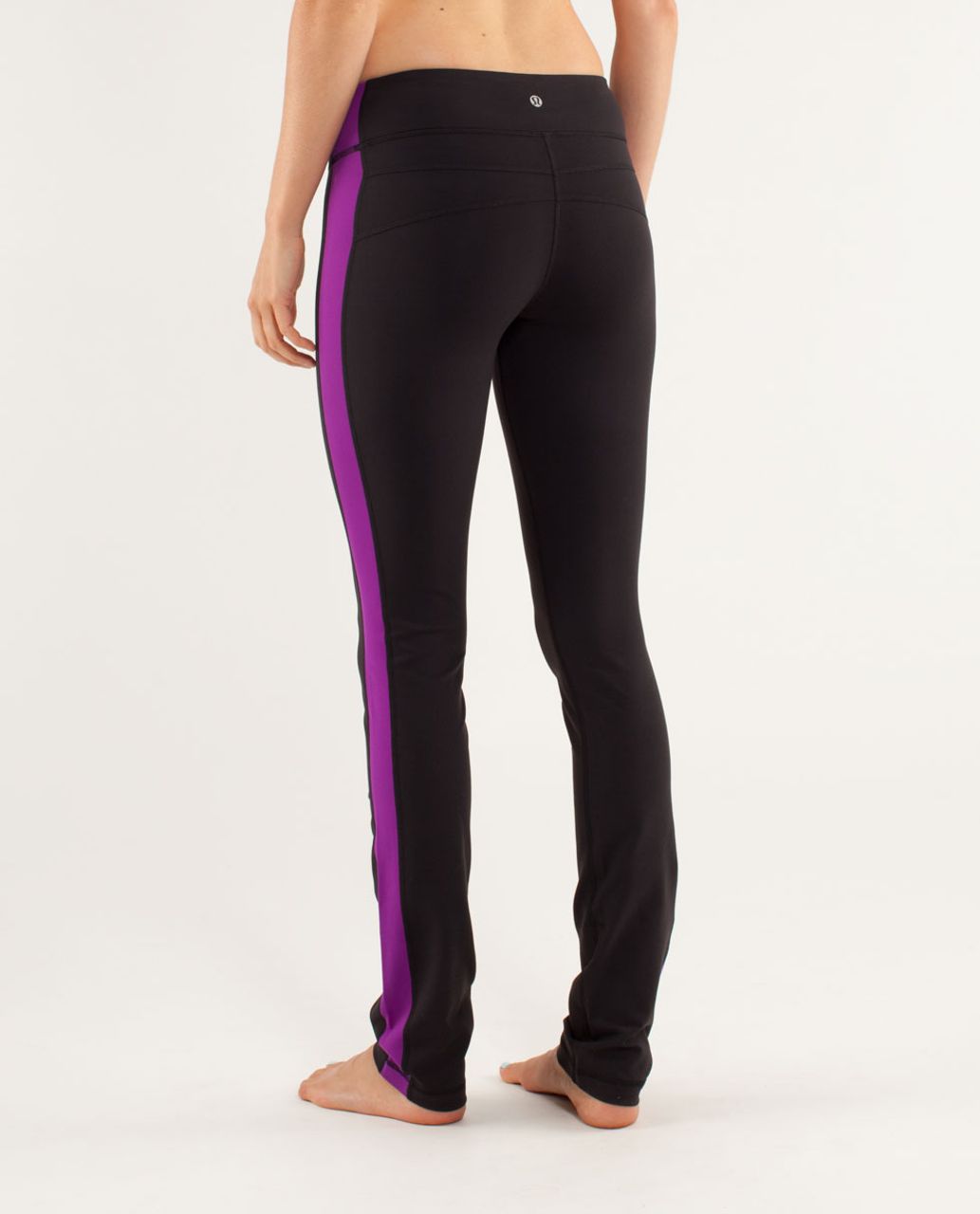 Lululemon Side Angle Pant - Black / Tender Violet