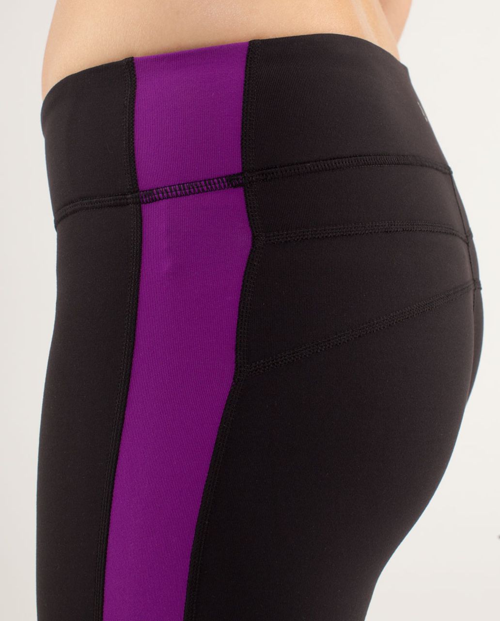 Lululemon Side Angle Pant - Black / Tender Violet