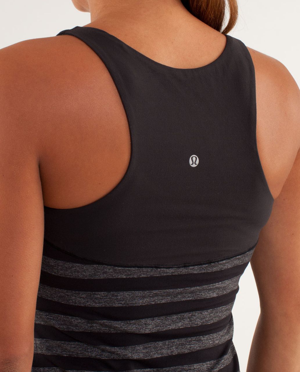 Lululemon Run:  First Base Tank - Micro Macro Black Heathered Black