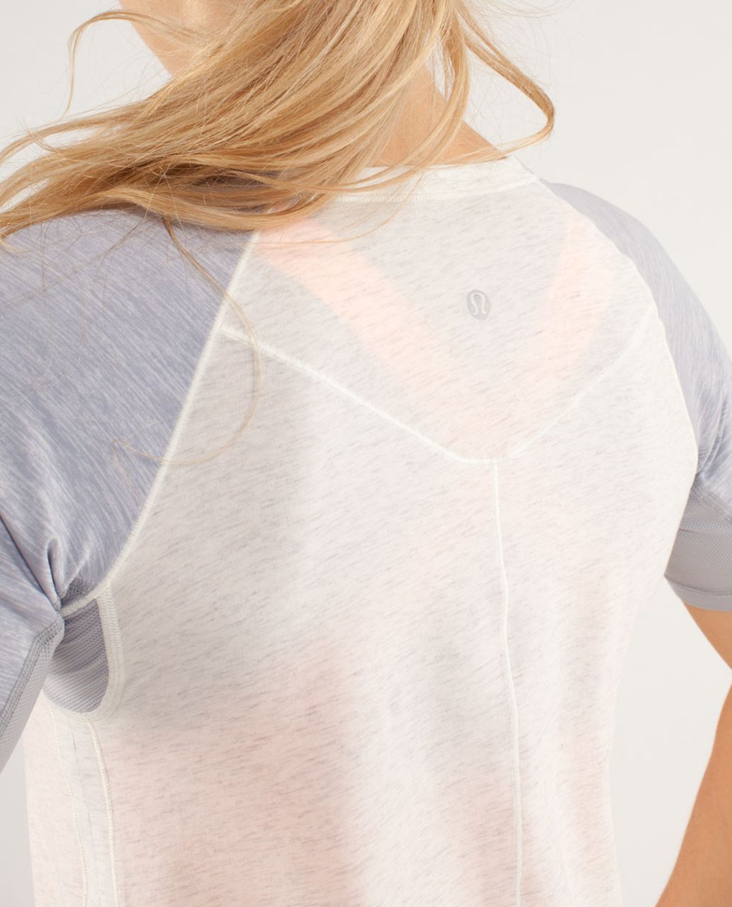 Lululemon Spincity Tee - Heathered Polar Cream / Silver Slate