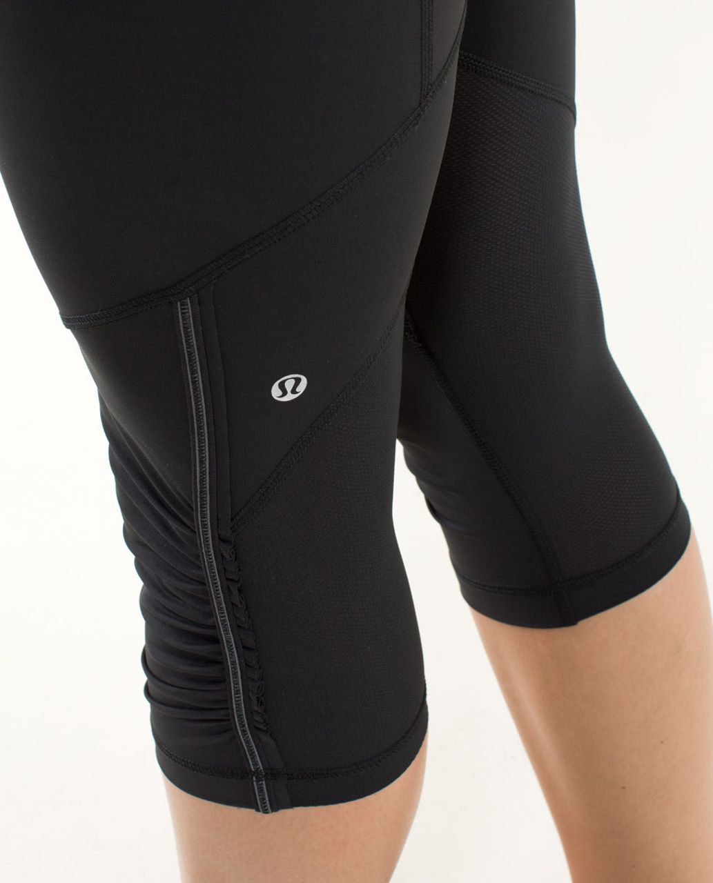 Lululemon Run: For Your Life Crop - Black - lulu fanatics